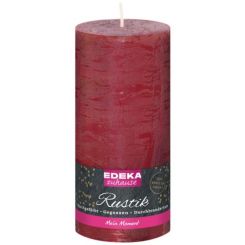 Stumpenkerze Rustik bordeaux 16x7cm 