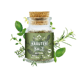 Mediterranes Kräutersalz im Korkglas 80g 