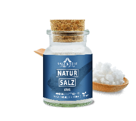 Grobes Natursalz im Korkglas 120g 